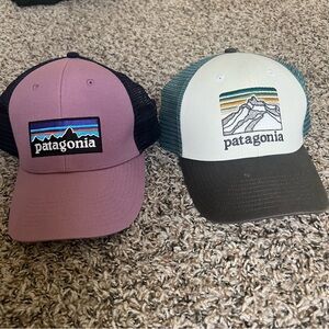 Lot of 2 Patagonia Trucker Hats OS